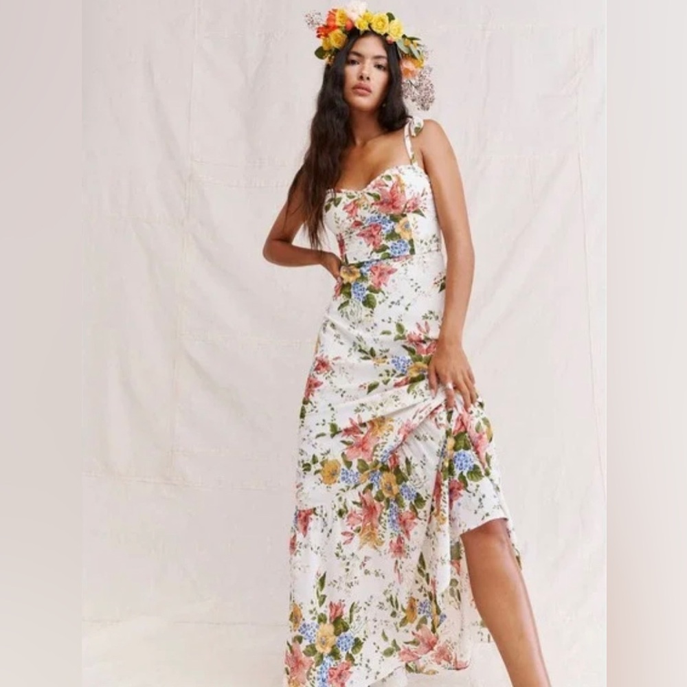 Reformation Jasen Maxi Dress in Marie Antoinette